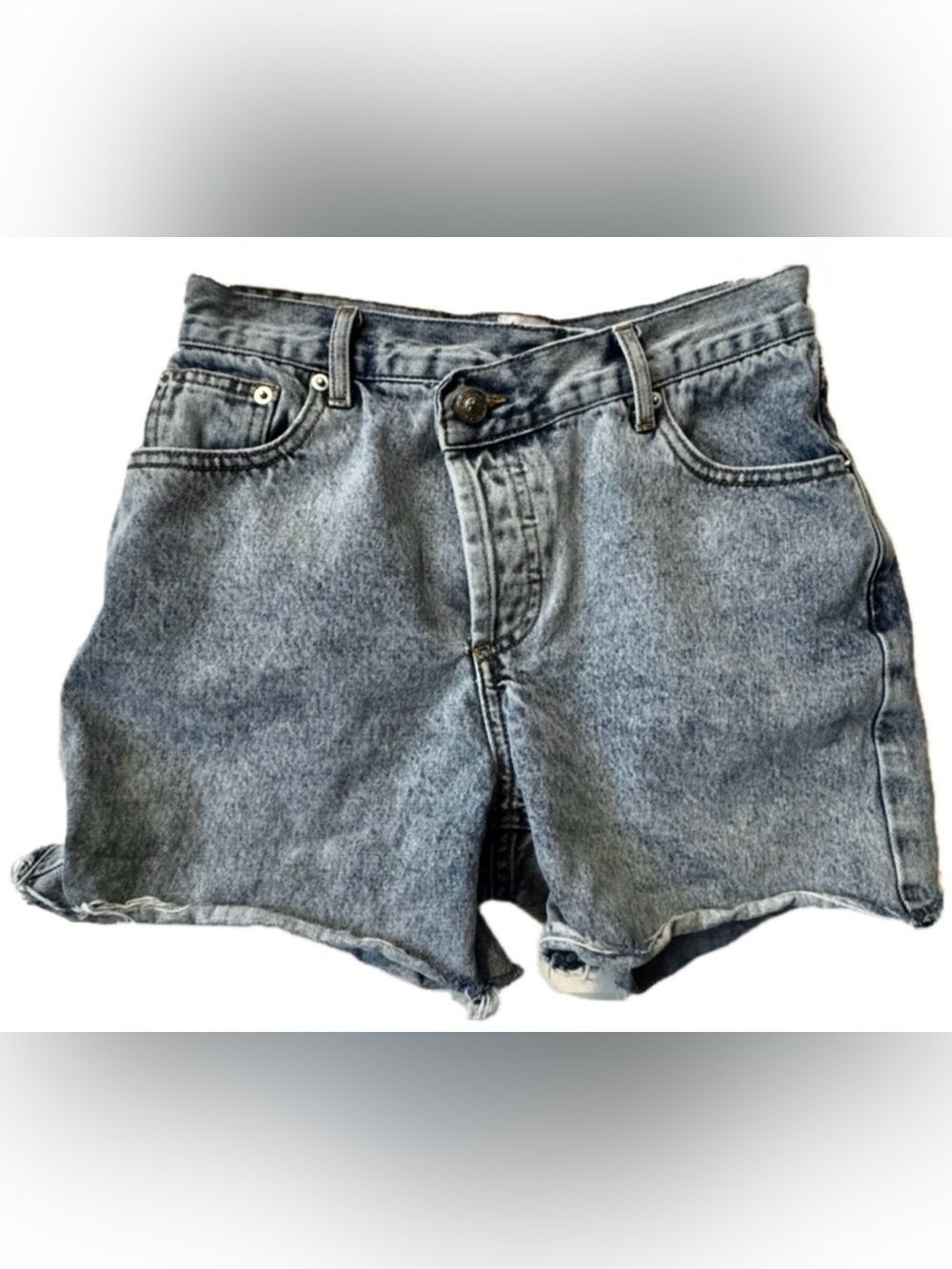 Princess Polly Asymmetrical Crossover Waist Shorts Size 2 Y2K High Rise